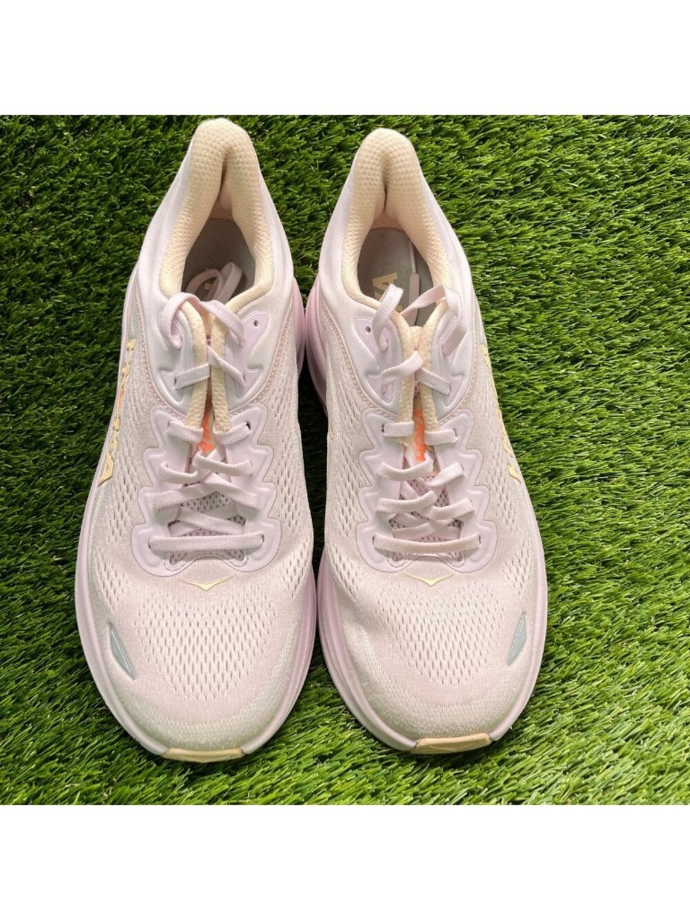 Hoka One One Bondi 9 Womens Size 11 Pink Cream Athletic Running Shoes Sneakers - Picture 5 of 10